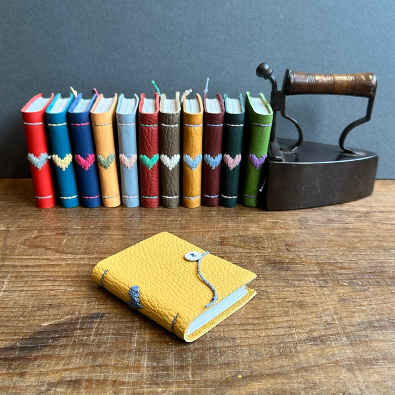 Darned Heart Notebook [Tiny] - Custard