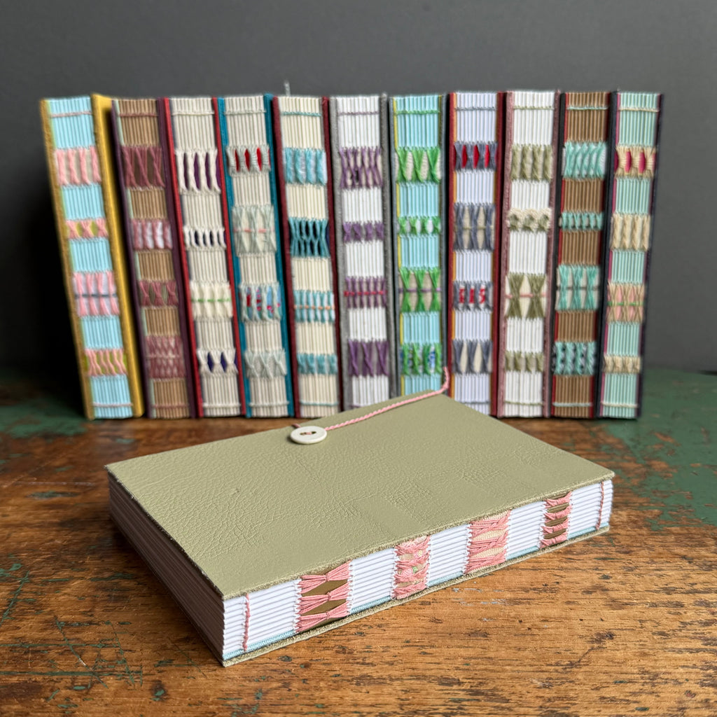 Exposed Spine Notebook [Medium] - Sage