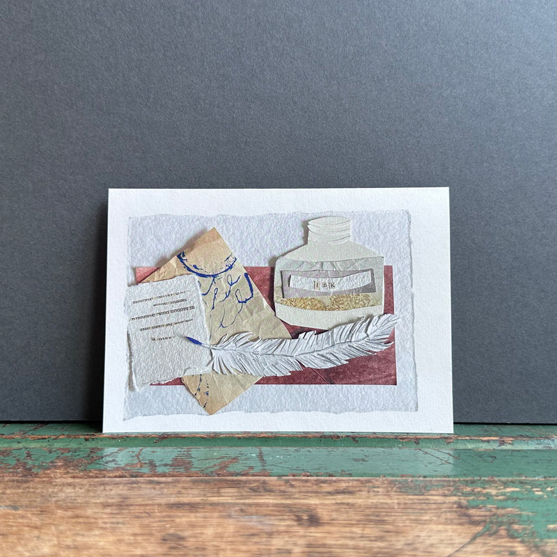 G/Card - Brontë Collage - Ink Bottle