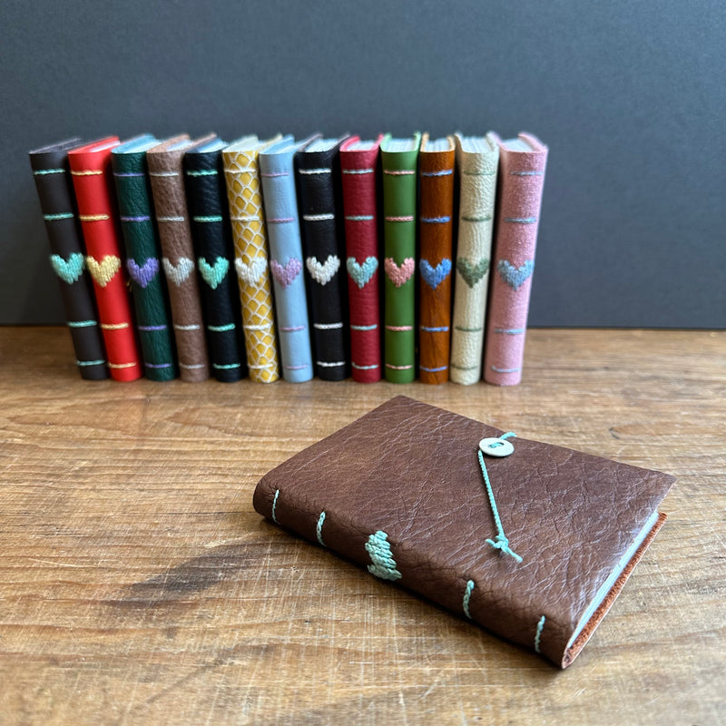 Darned Heart Notebook [Small] Chocolate