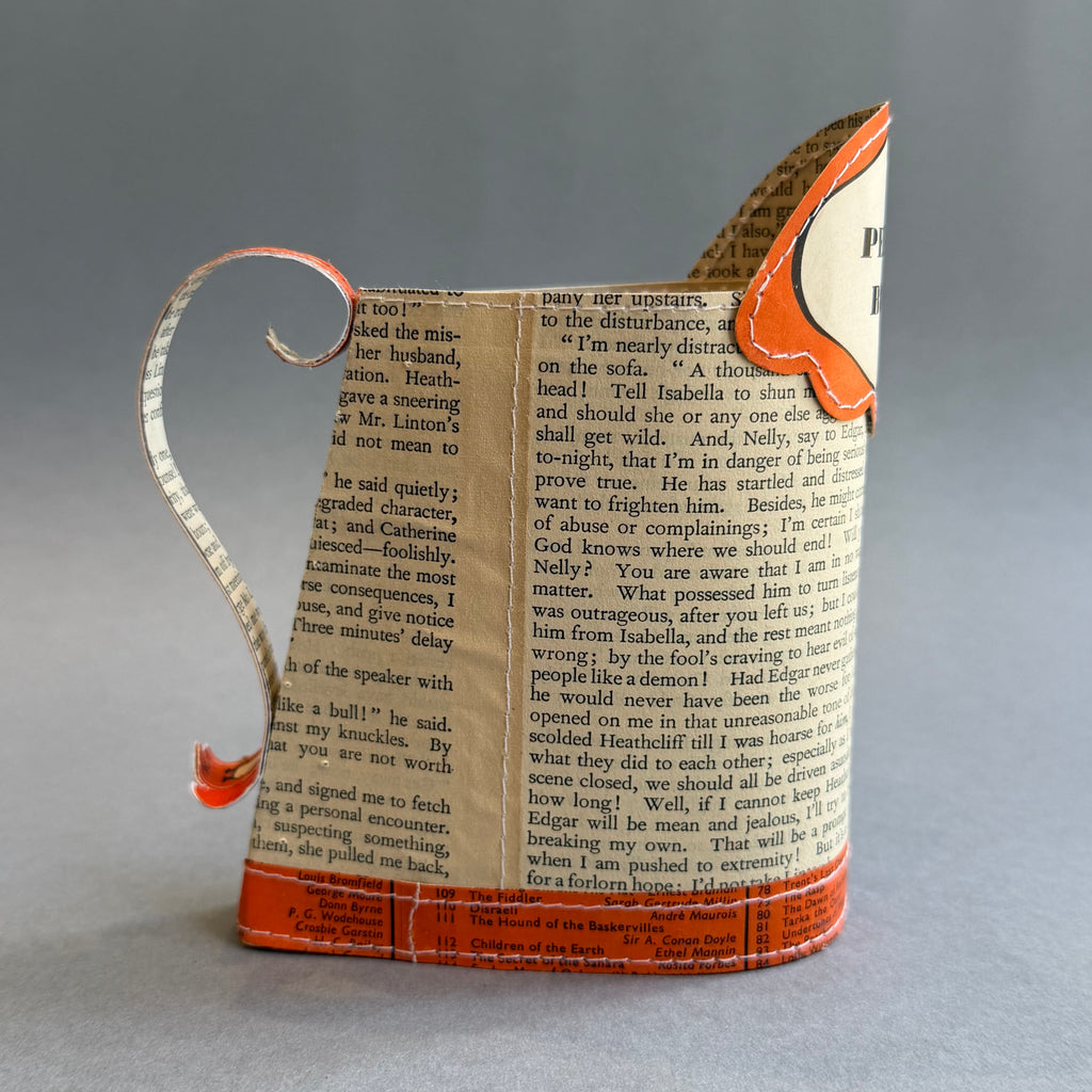 Paper Jug - Medium - Penguin Orange - Wuthering Heights