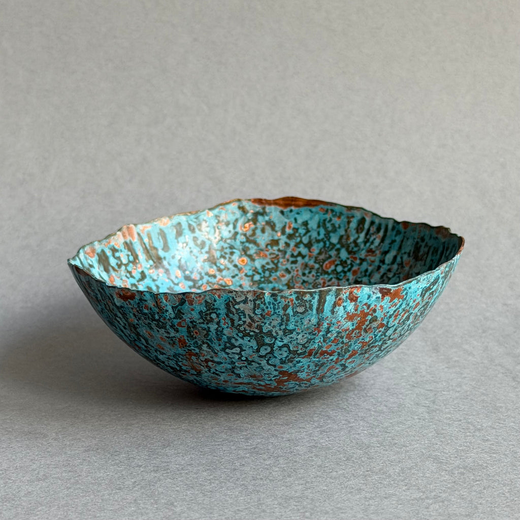 Patinated Copper Bowl - 8cm