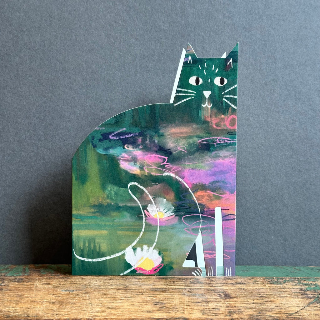 Cut Out Cat G/Card - Niaski - Monet Cat