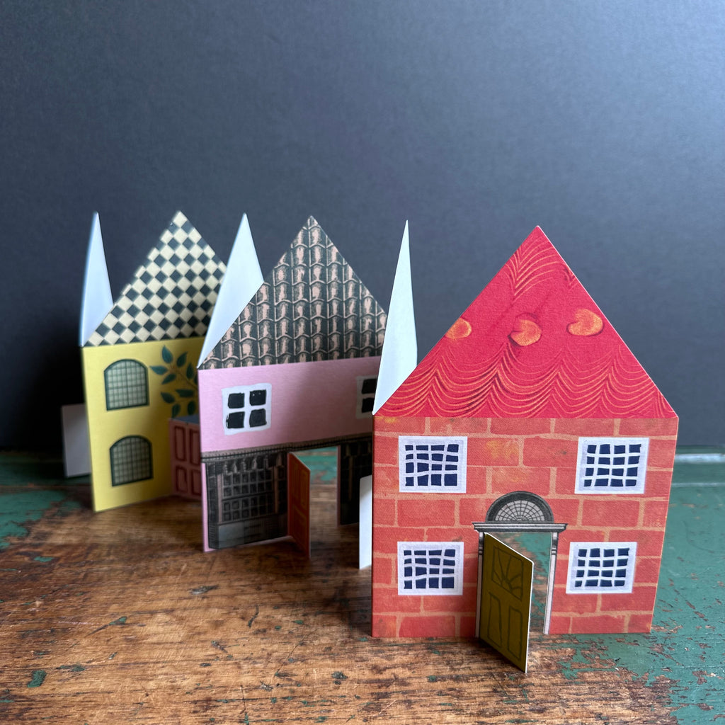 Concertina Card - Houses