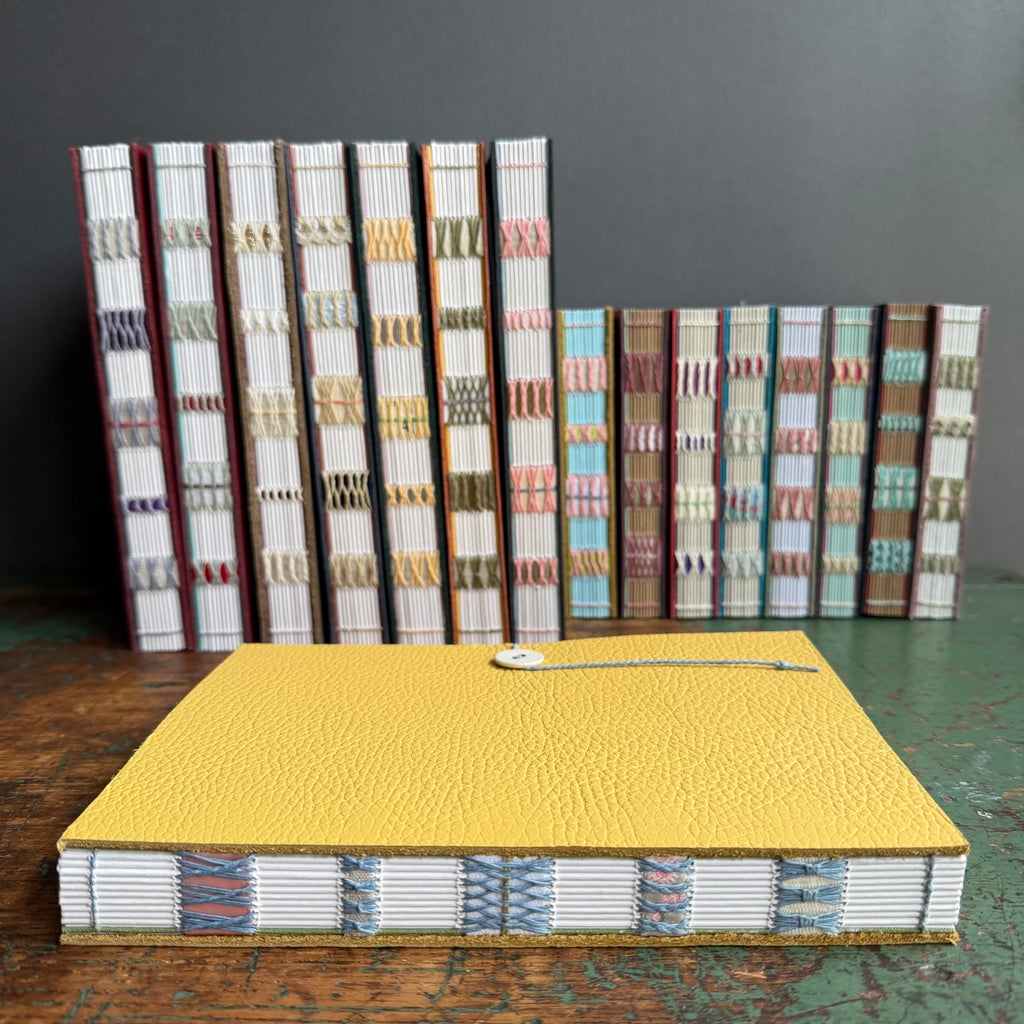 Exposed Spine Notebook [Large] - Custard