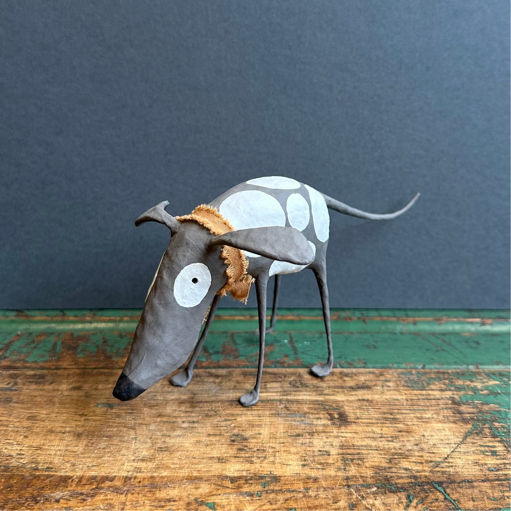 Paper Mache Sculpture ‘Seth the Dog’