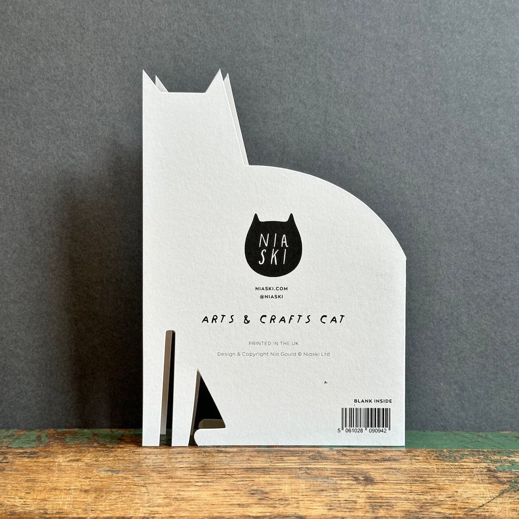 Cut Out Cat G/Card - Niaski - Arts & Crafts Cat