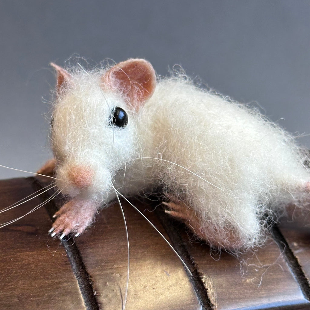 Needle Felted Mice & Wooden Plane ‘Octave & the Wright Bros’