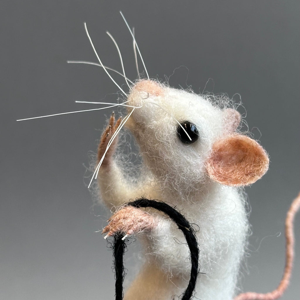 Needle Felted Mouse ‘Mimi on a Bobbin’