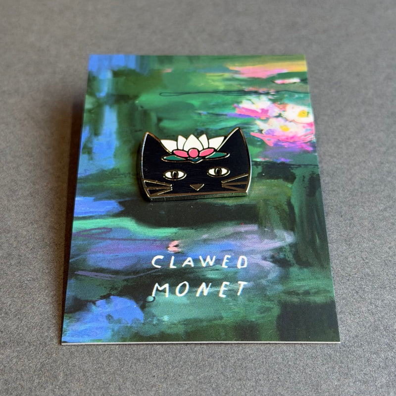 Enamel Cat Pin - Artist - Clawed Monet