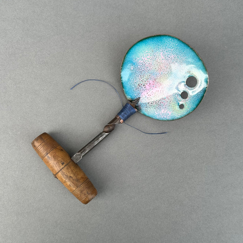 Decorative Enamel Spoon 'Large T-Handled Bradawl’
