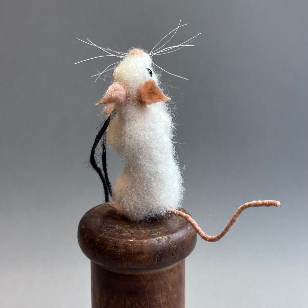 Needle Felted Mouse ‘Mimi on a Bobbin’