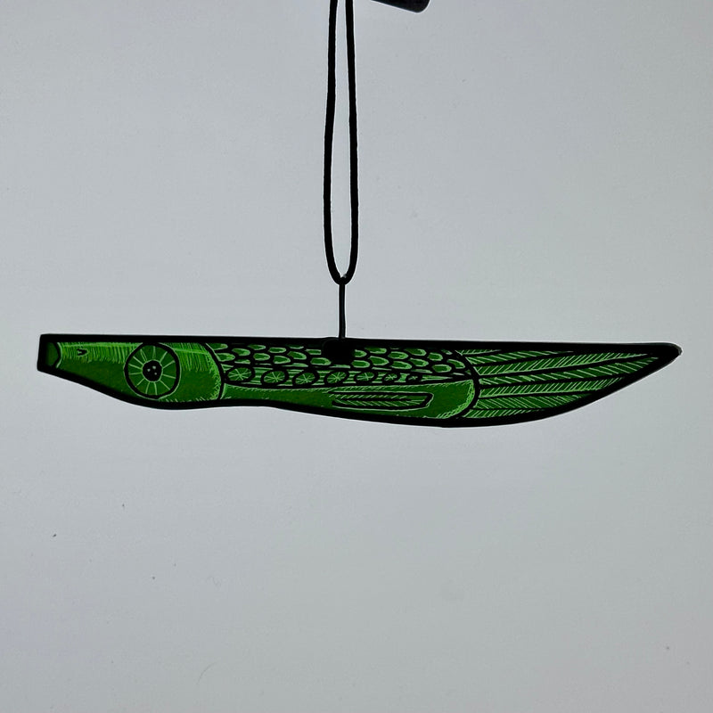 Stained Glass ‘Small Fish’ (Green) #B