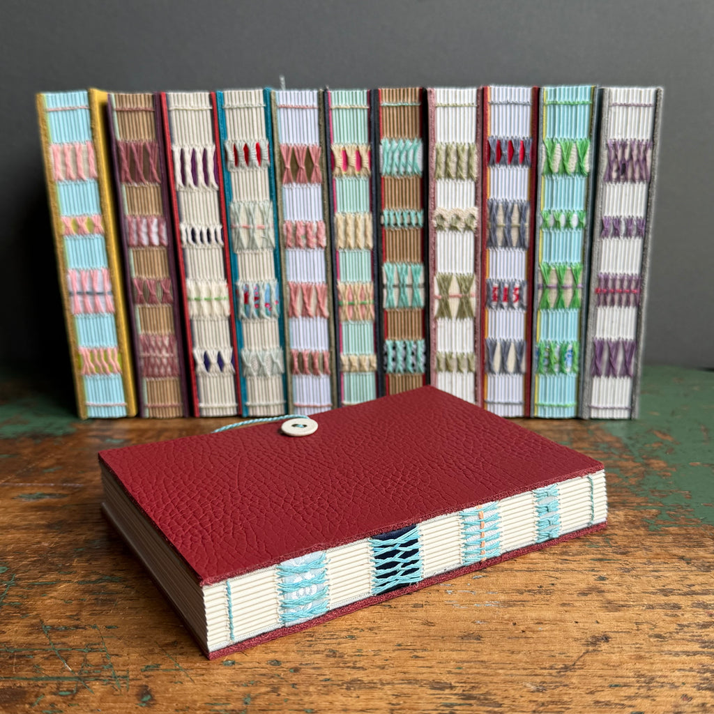 Exposed Spine Notebook [Medium] - Cardinal #A