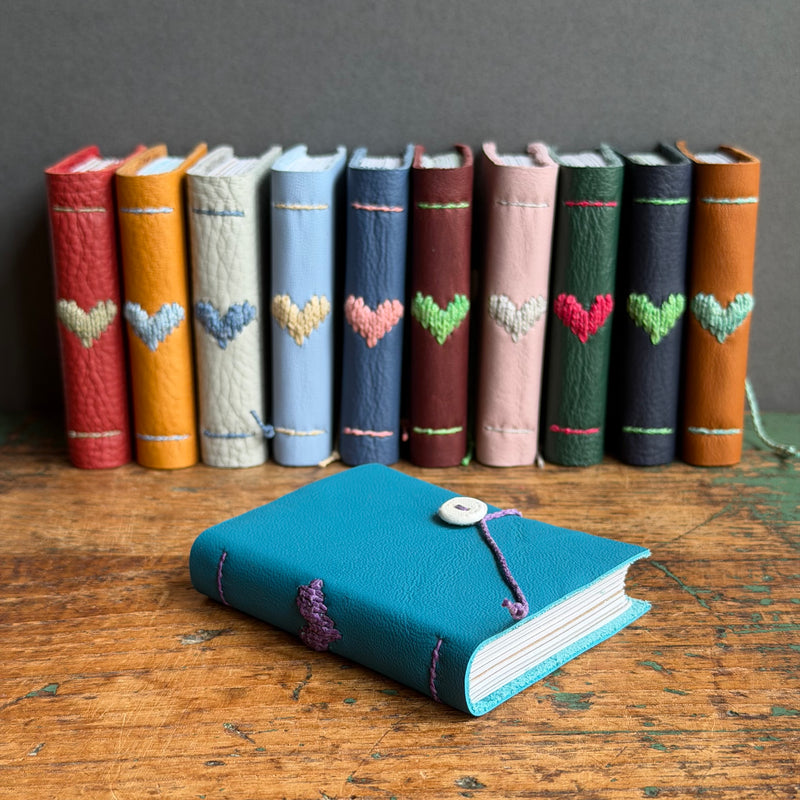 Darned Heart Notebook [Tiny] - Azure