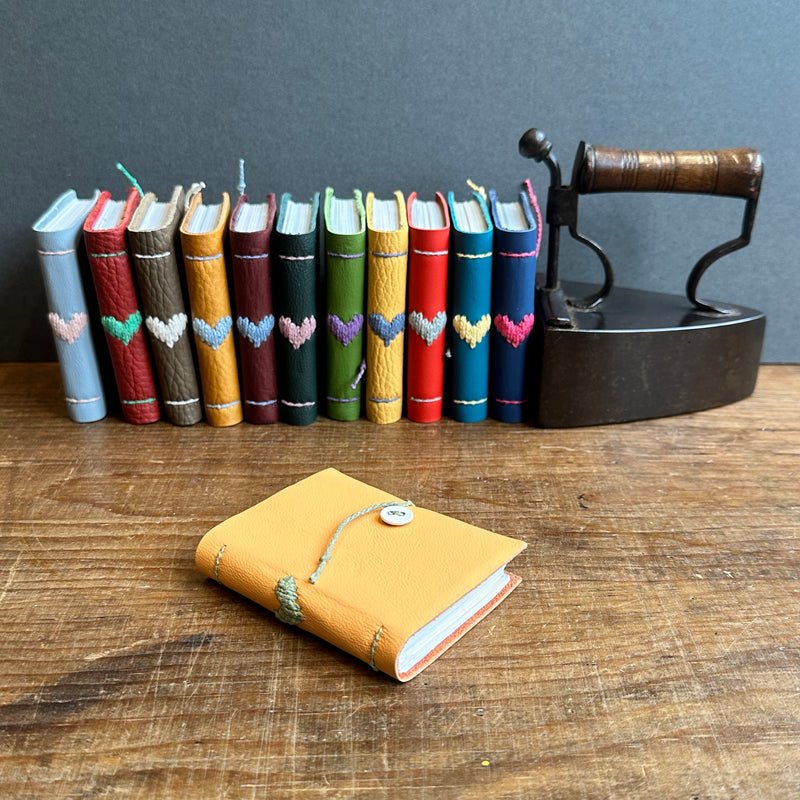 Darned Heart Notebook [Tiny] - Peach