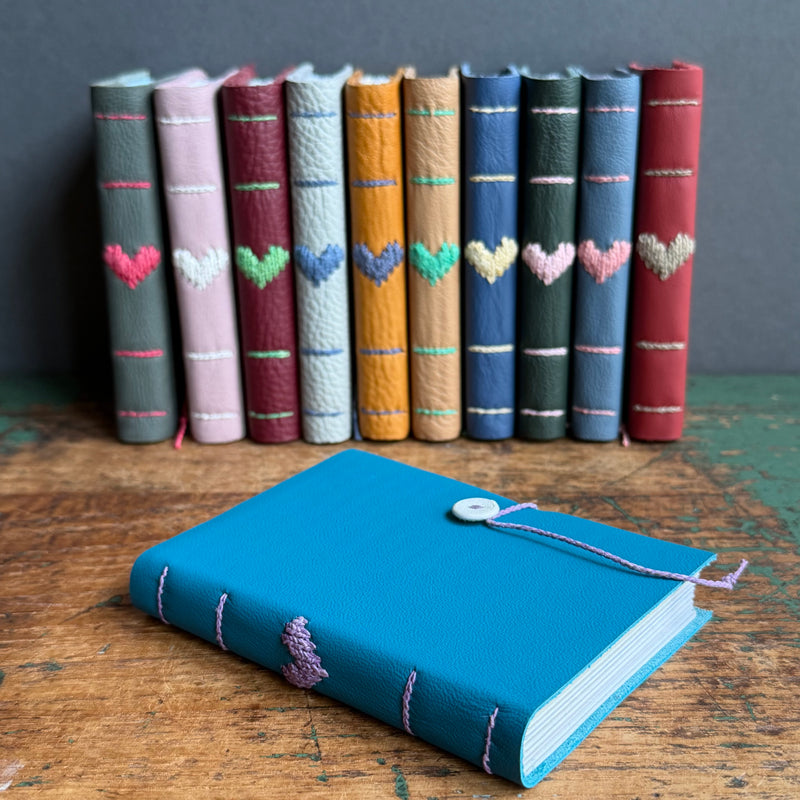 Darned Heart Notebook [Small] - Azure