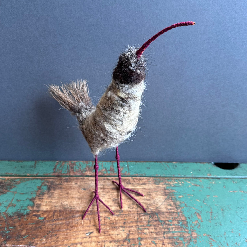 Textile Sculpture ‘Griselda the Brush Tailed Bird’