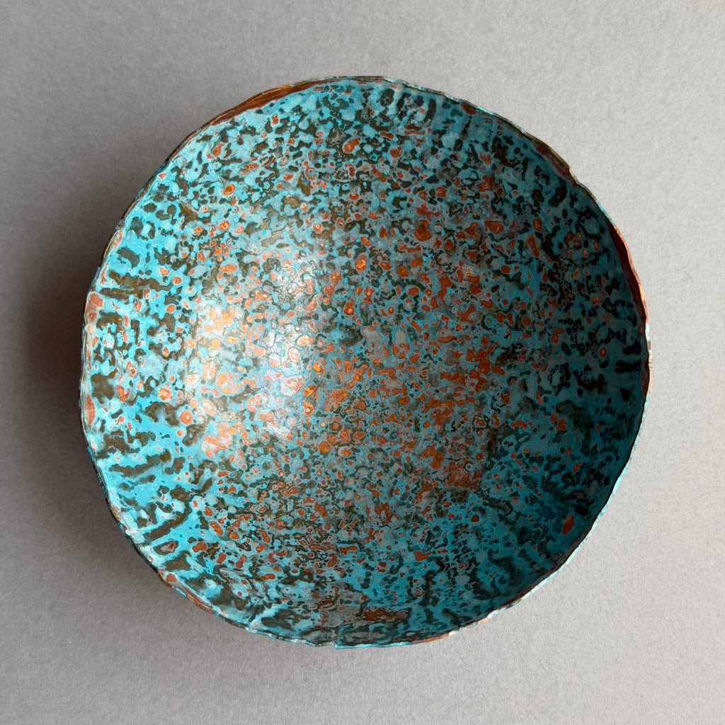 Patinated Copper Bowl - 8cm