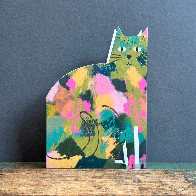 Cut Out Cat G/Card - Niaski - Splodgy Cat