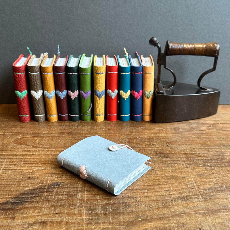 Darned Heart Notebook [Tiny] - Sky Blue