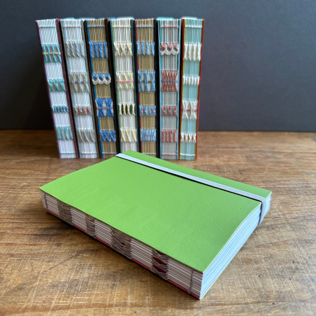 Recycled Leather Notebook [Medium] Green