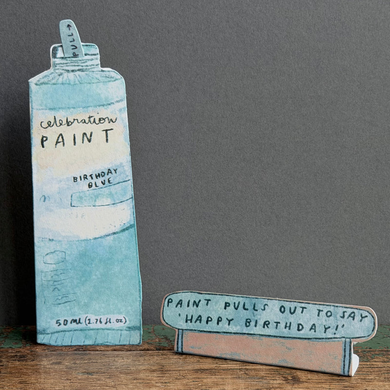 G/Card - Laura Skilbeck - Blue Paint Birthday