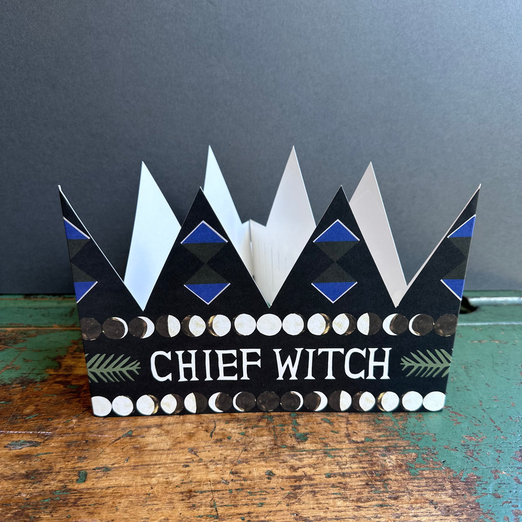 Party Hat Greeting Card - Chief Witch