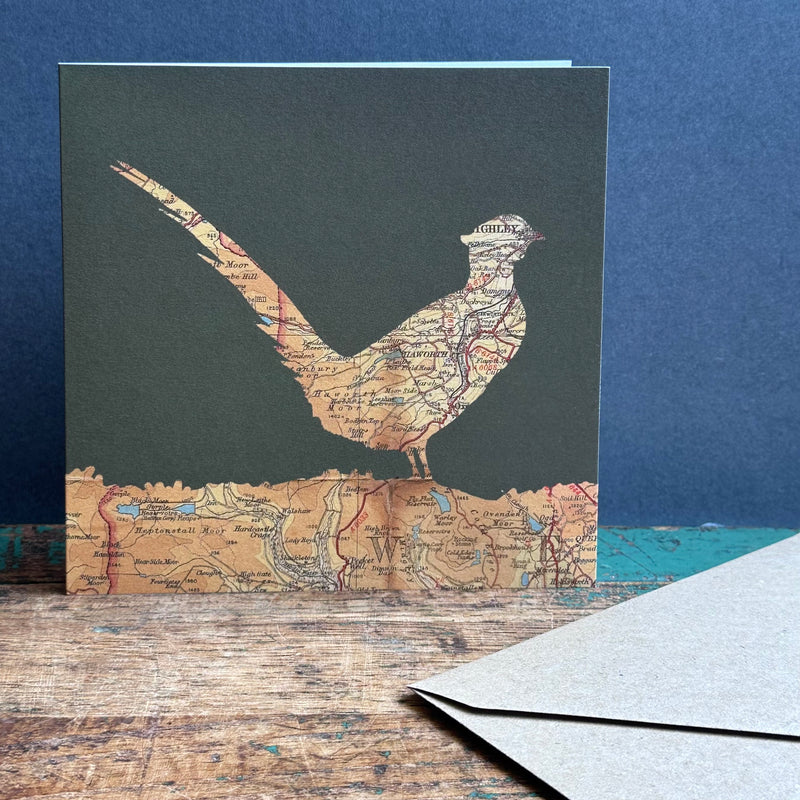 Haworth Map Card ‘Pheasant’