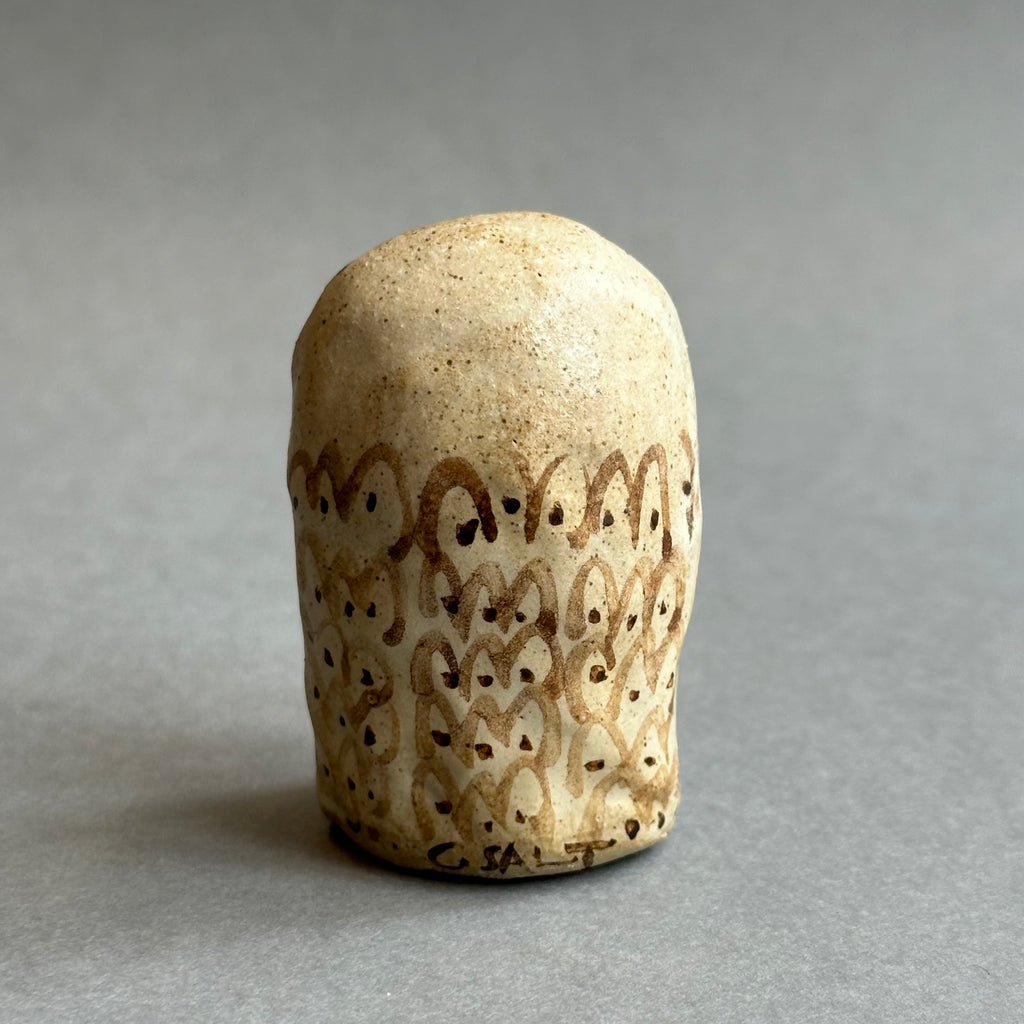Stoneware Owl [small] #A