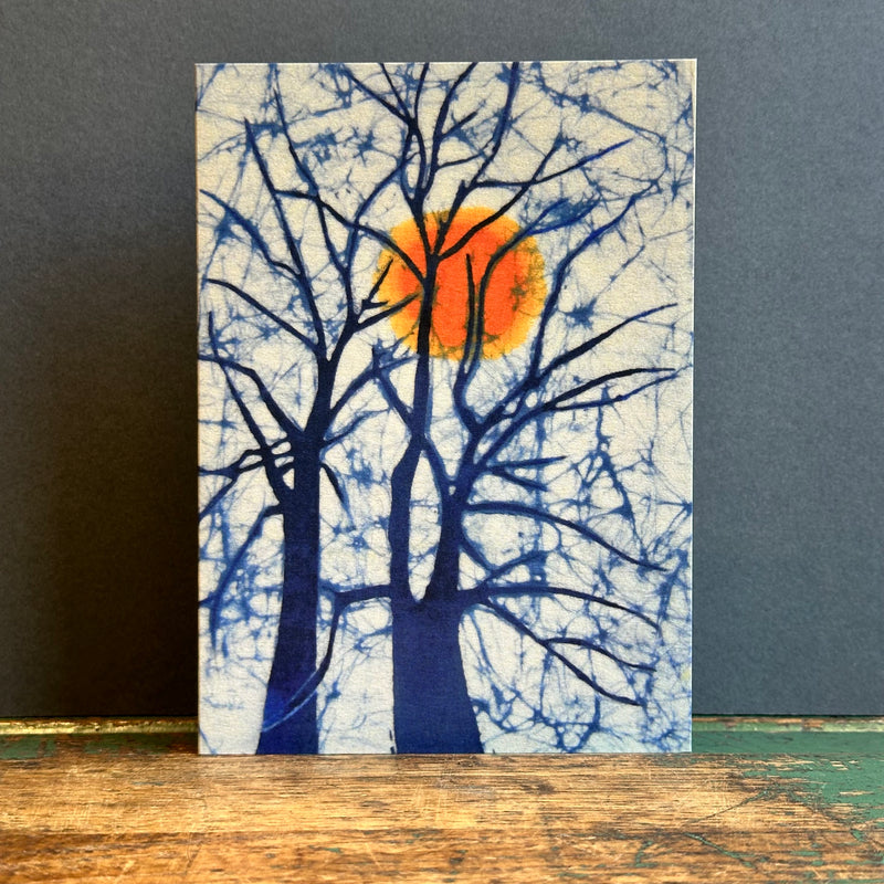 Green Pebble G/Card - Caryl Challis - Winter Trees