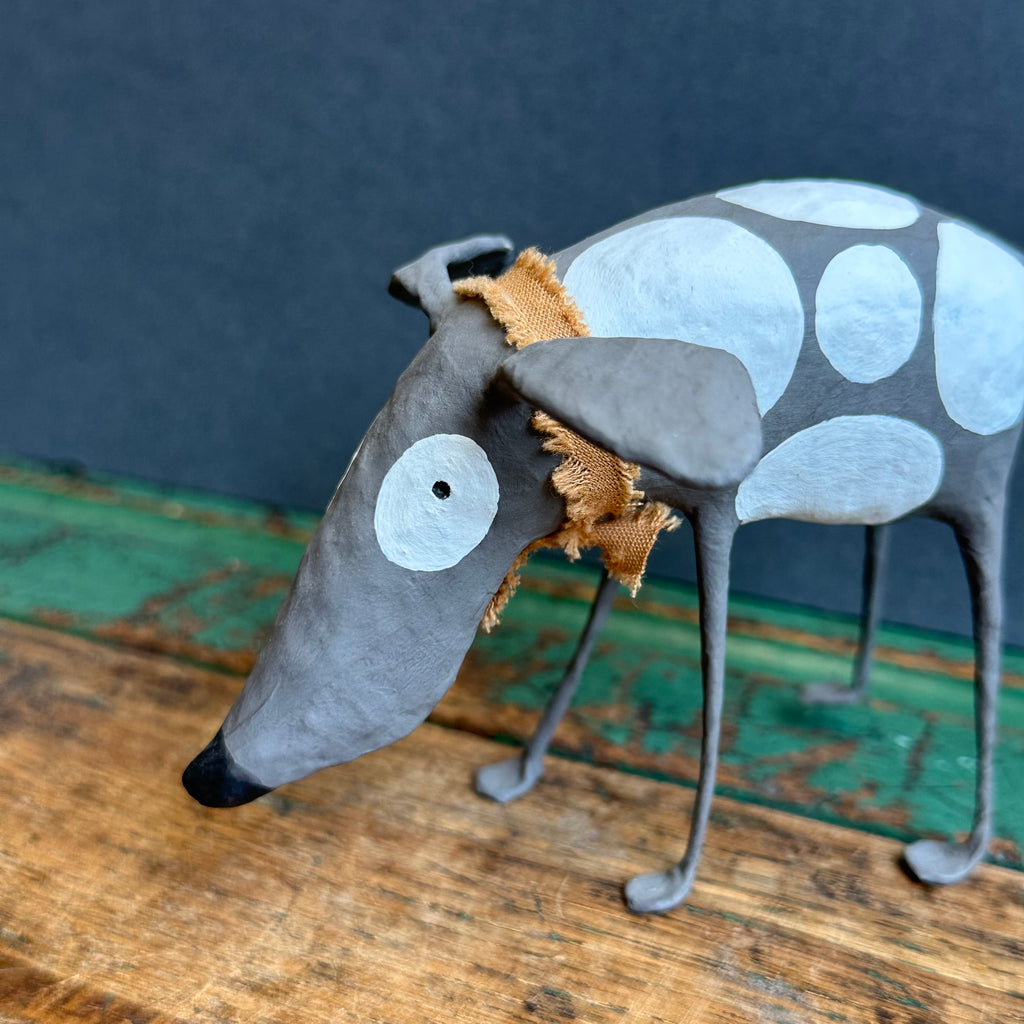 Paper Mache Sculpture ‘Seth the Dog’