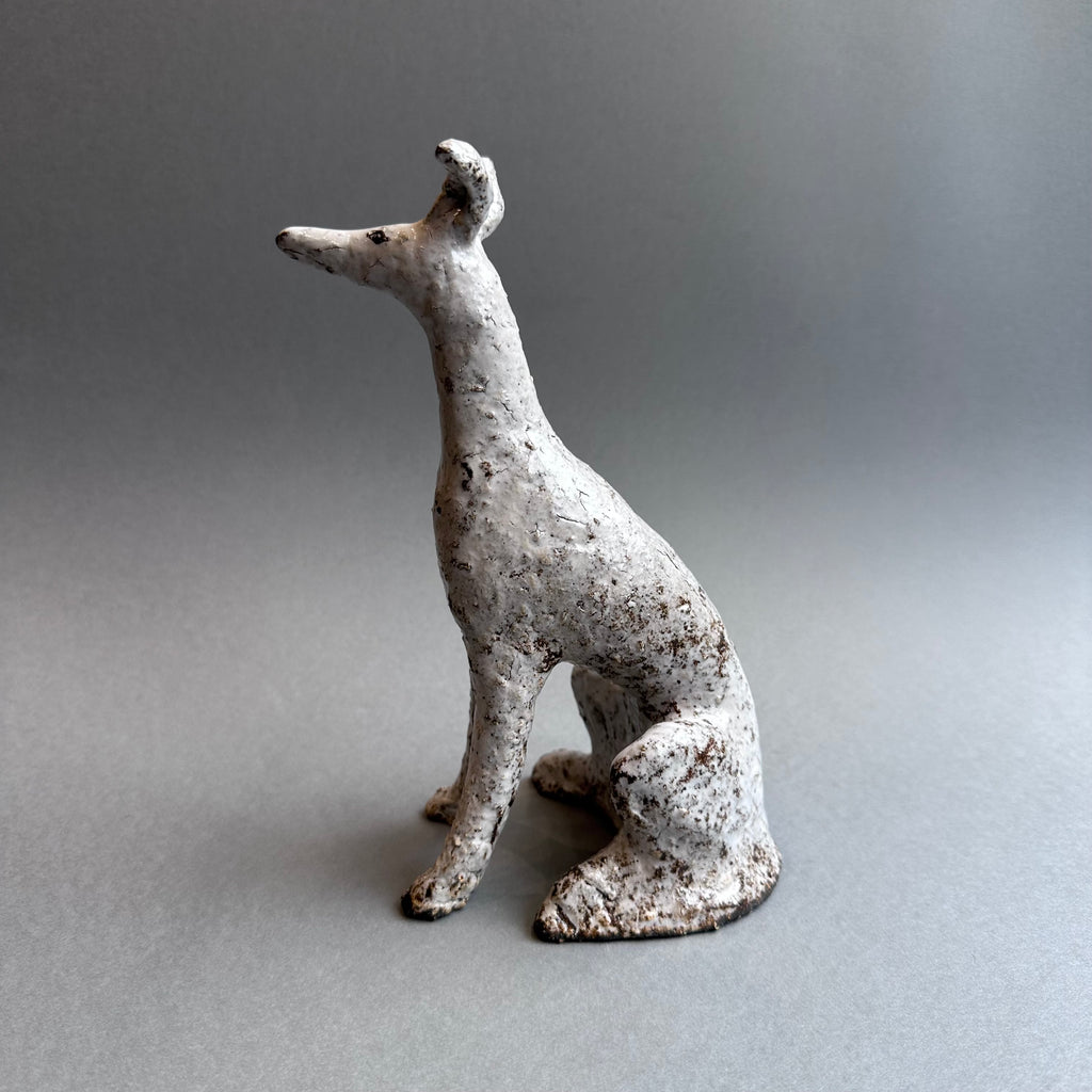 Stoneware Hound - Seated [large]