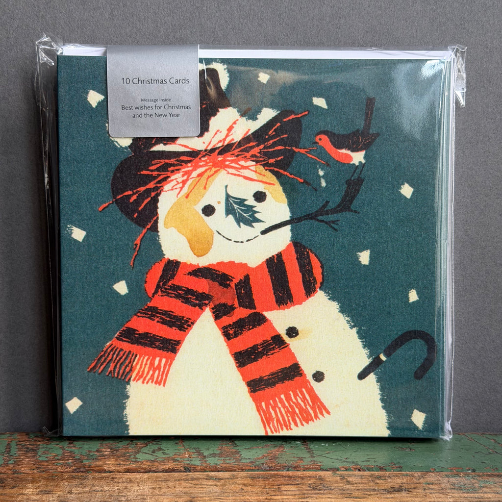 Christmas Card Pack - Set of 10 - John Hannah - 1959 Snowman