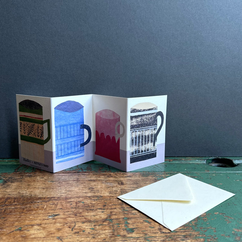 Concertina Card - Four Mugs