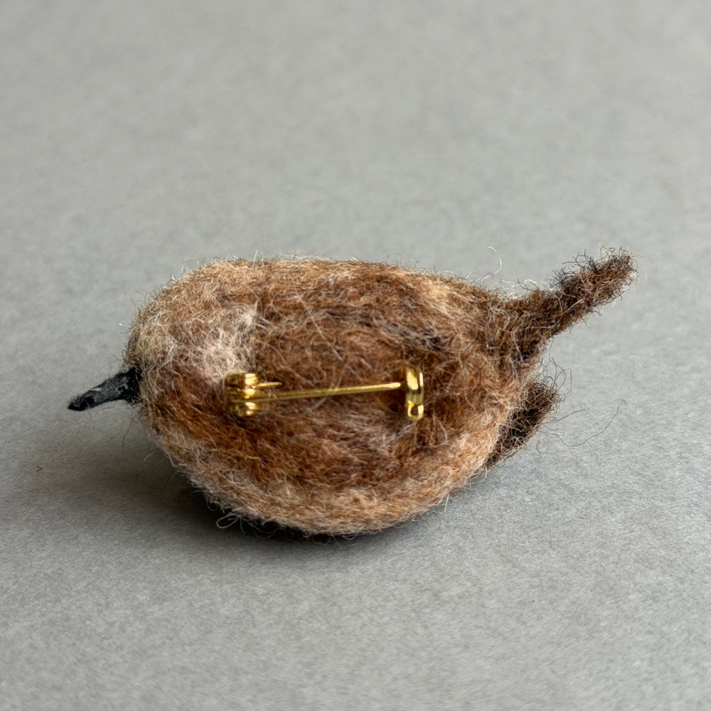 Needle Felted ‘Jenny Wren’ Brooch
