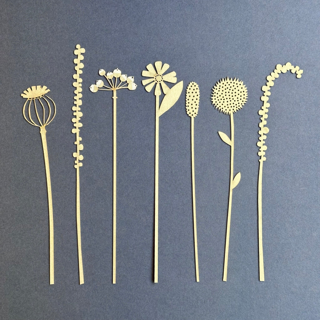 Paper Posy - Set of 7 - Gold