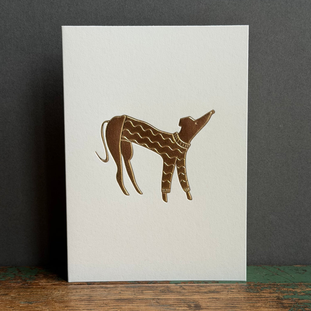 G/Card - Gold Embossed - Dog in a Jumper