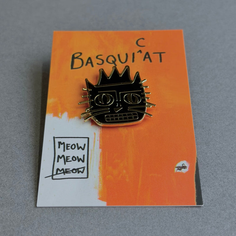 Enamel Cat Pin - Artist - BasquiCat
