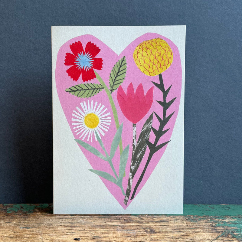 Greeting Card - Floral Heart