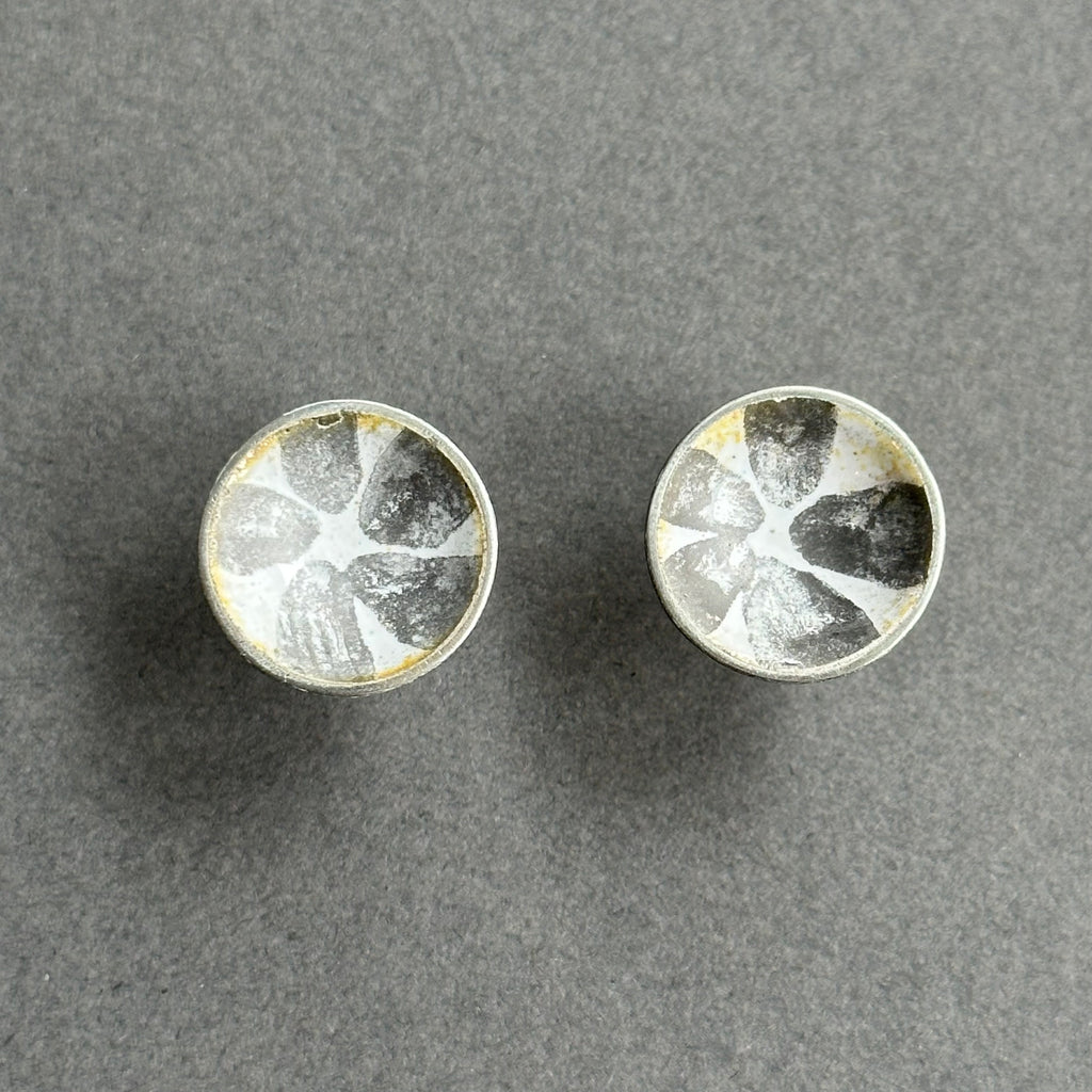 Earrings - Silver Domed Studs