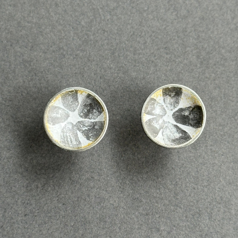 Earrings - Silver Domed Studs