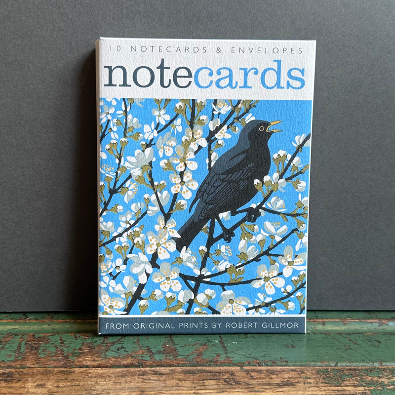 Notecards - Robert Gillmor - Blackthorn Blackbird/May Blackcap