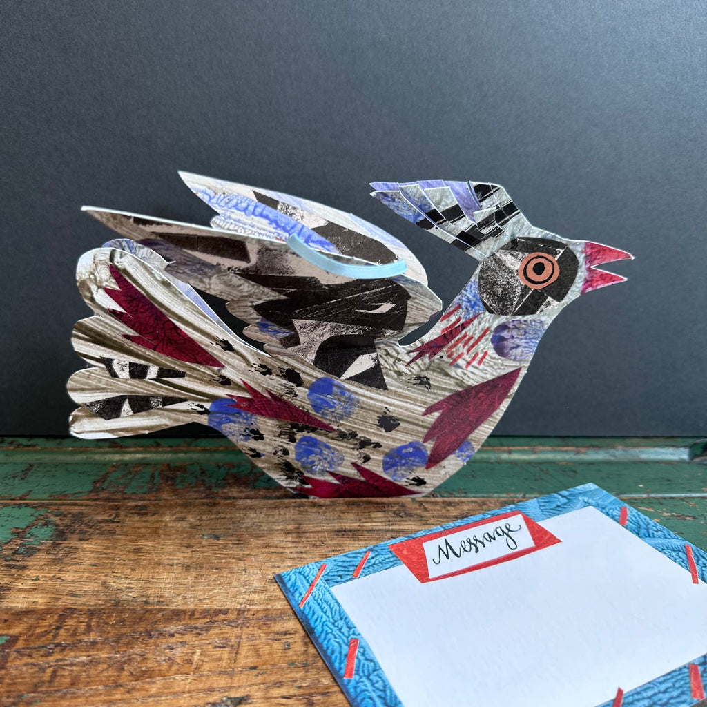 Die-Cut Card - Mark Hearld - Flock II Flying Bird