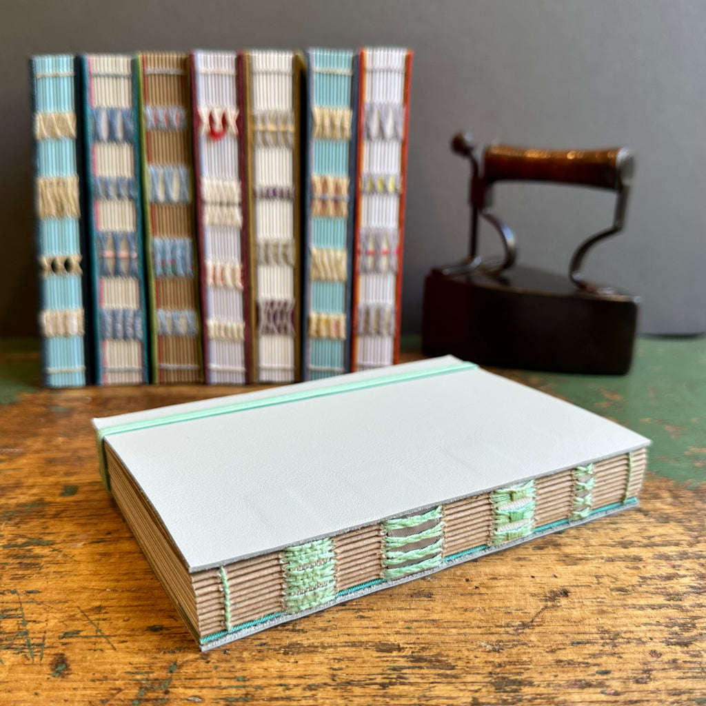 Exposed Spine Notebook [Medium] - Sky Blue