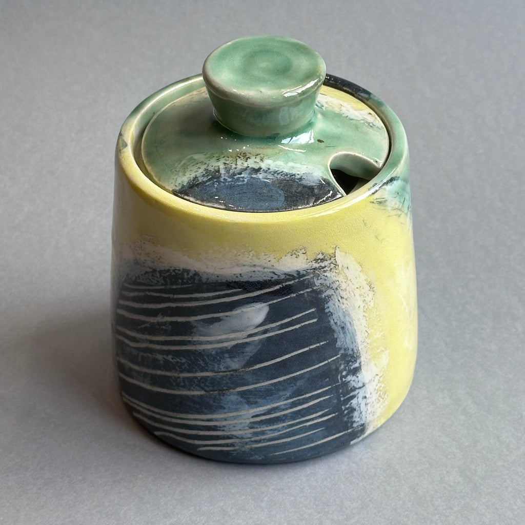 Landlines Lidded Pot #B