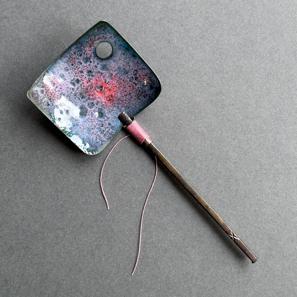 Decorative Enamel Spoon 'Metal Chasing Tool’