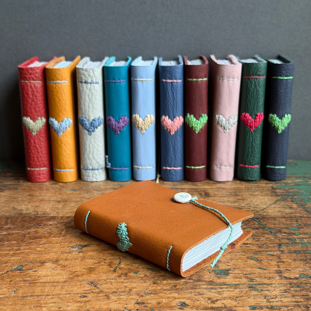 Darned Heart Notebook [Tiny] - Tan