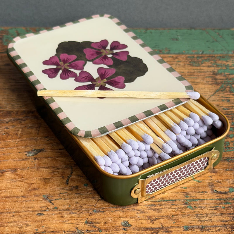 Matches in a Tin - Geranium