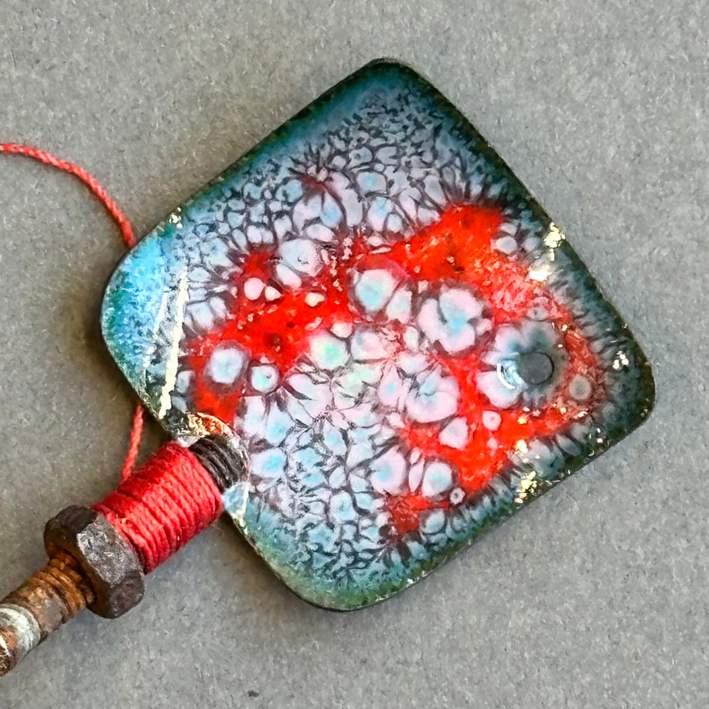 Decorative Enamel Spoon 'Screw & Bolt’